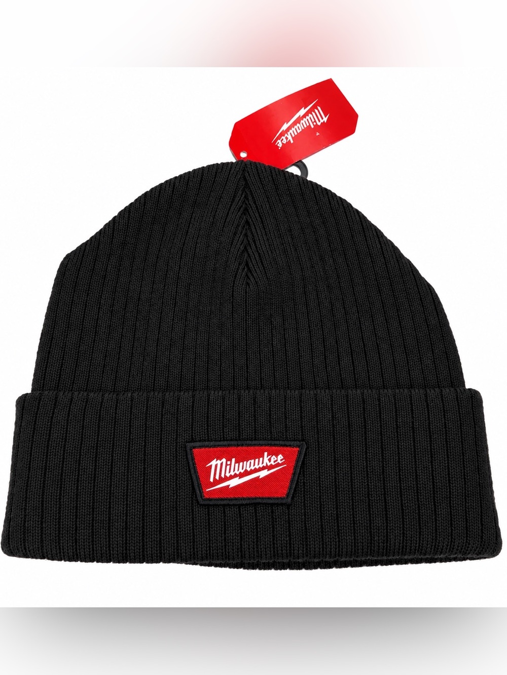 Milwaukee Black Knit Cuffed Beanie Hat One Size (New With Tags)